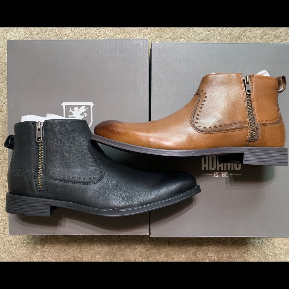 Stacy Adams Mens Remington Plain Toe Ankle Boots